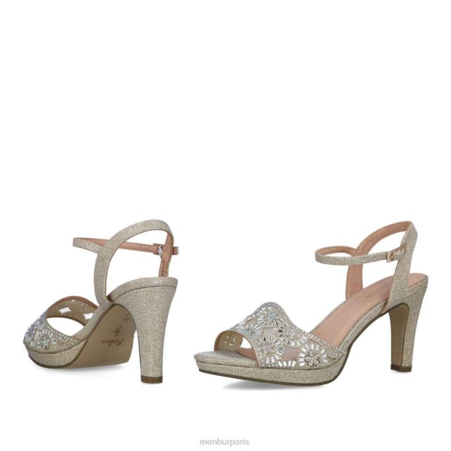 Menbur femmes hambergita DVZ861624 talons moyens et bas or
