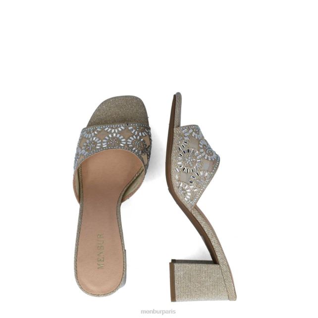 Menbur femmes hambergita DVZ861646 talons moyens et bas or