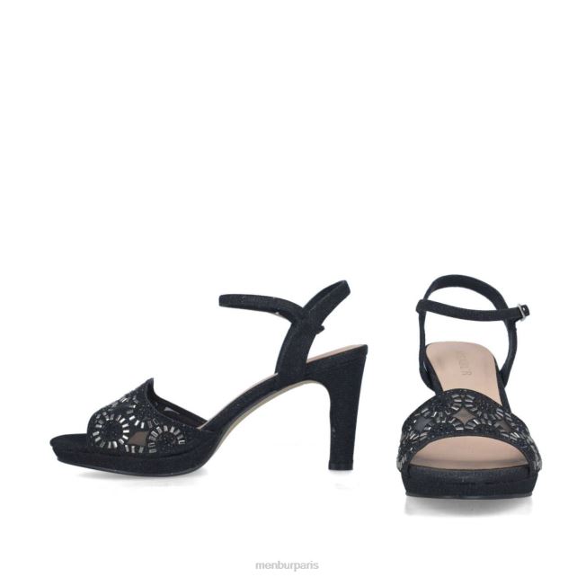 Menbur femmes hambergita DVZ865603 talons moyens et bas noir