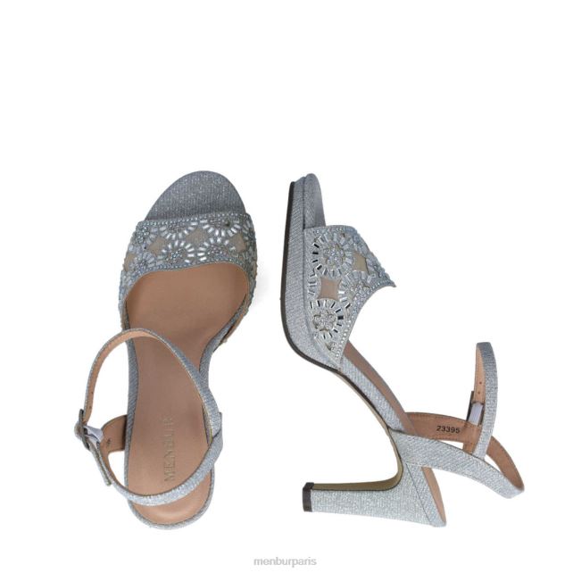 Menbur femmes hambergita DVZ865604 talons moyens et bas argent