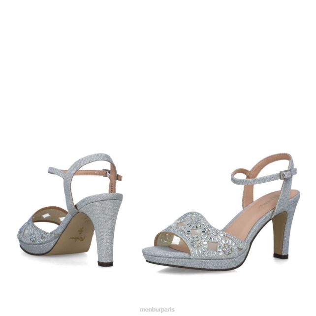 Menbur femmes hambergita DVZ865604 talons moyens et bas argent