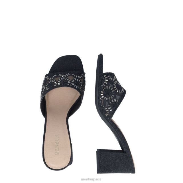 Menbur femmes hambergita DVZ865656 talons moyens et bas noir