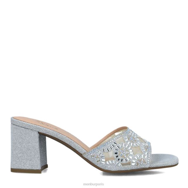 Menbur femmes hambergita DVZ865657 talons moyens et bas argent