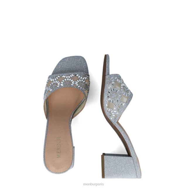 Menbur femmes hambergita DVZ865657 talons moyens et bas argent