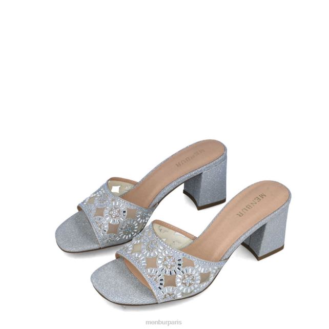 Menbur femmes hambergita DVZ865657 talons moyens et bas argent