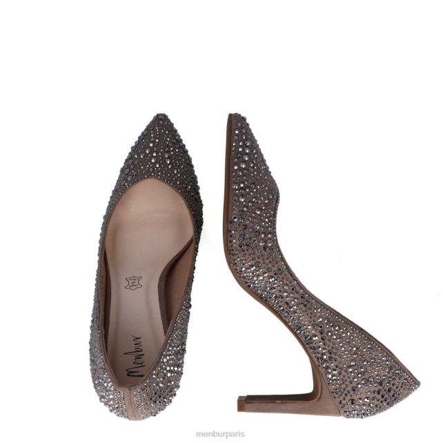 Menbur femmes hovenie DVZ865913 talons moyens et bas brun