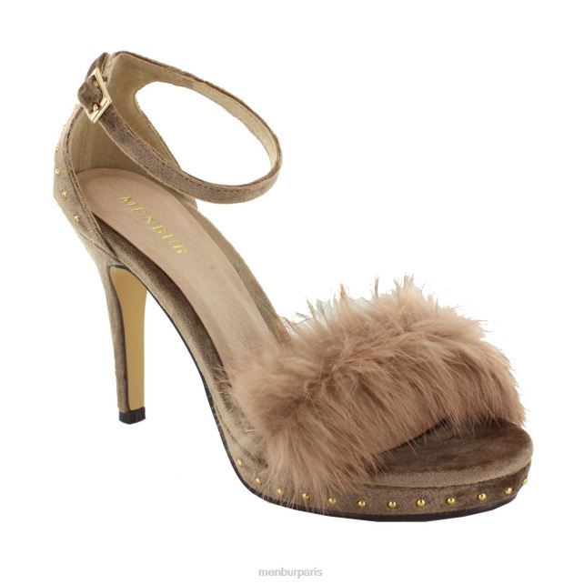 Menbur femmes leivi DVZ861870 talons moyens et bas beige