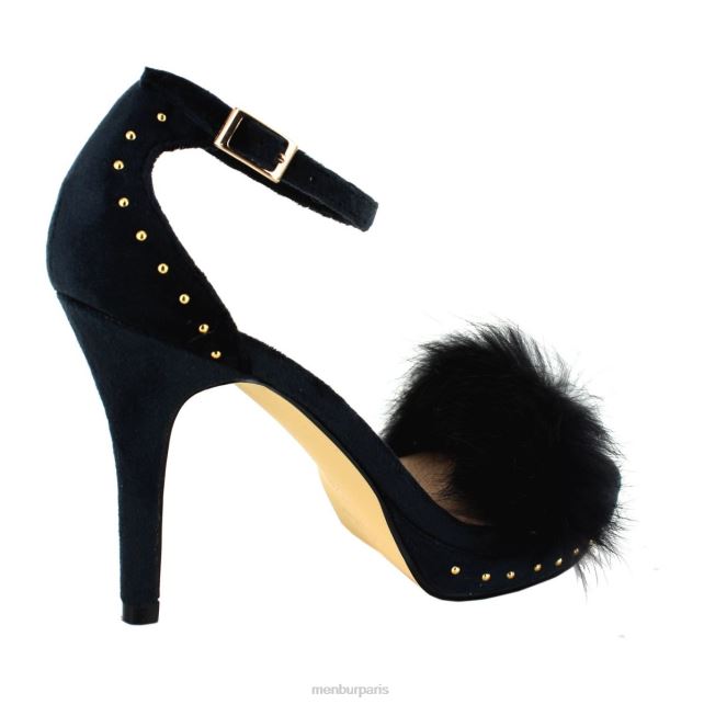 Menbur femmes leivi DVZ861871 talons moyens et bas noir