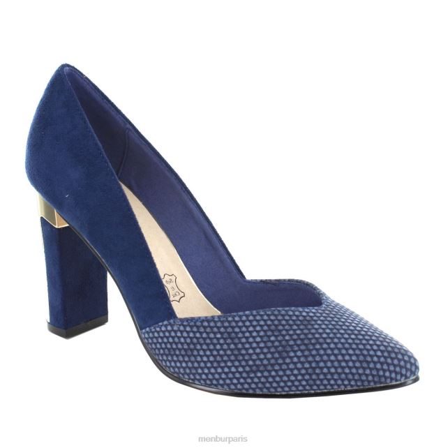 Menbur femmes lentille DVZ861867 talons moyens et bas bleu foncé