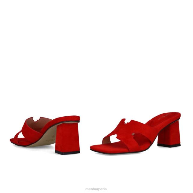 Menbur femmes Éleusis DVZ861673 talons moyens et bas rouge