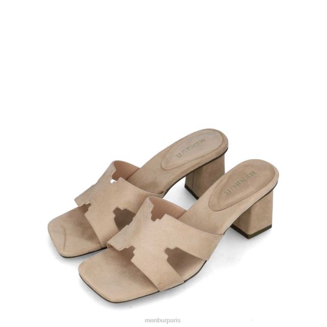Menbur femmes Éleusis DVZ865717 talons moyens et bas beige