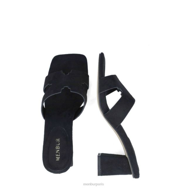 Menbur femmes Éleusis DVZ865719 talons moyens et bas noir
