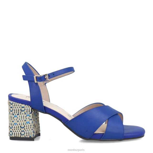 Menbur femmes liens DVZ865776 talons moyens et bas bleu moyen