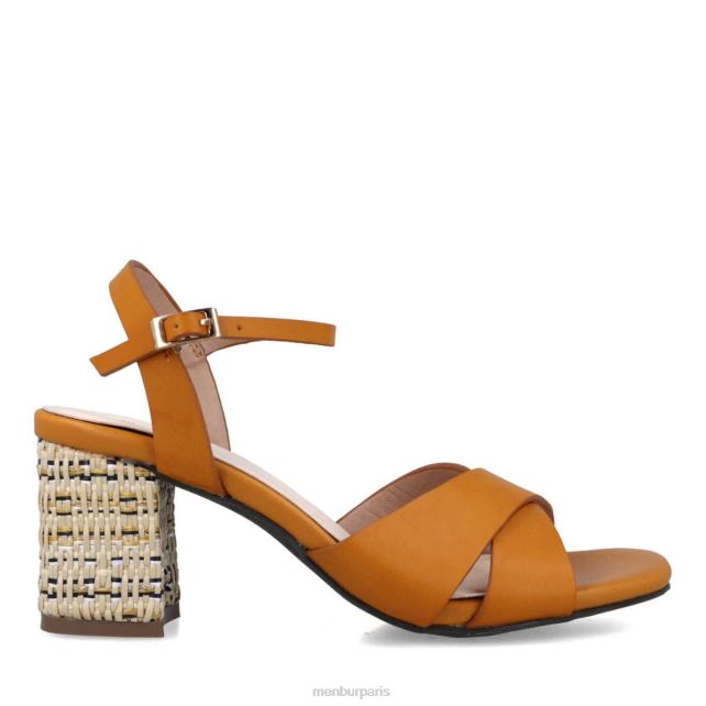 Menbur femmes liens DVZ865777 talons moyens et bas jaune