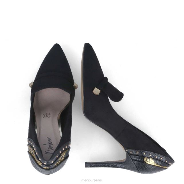 Menbur femmes lonicera DVZ865858 talons moyens et bas noir