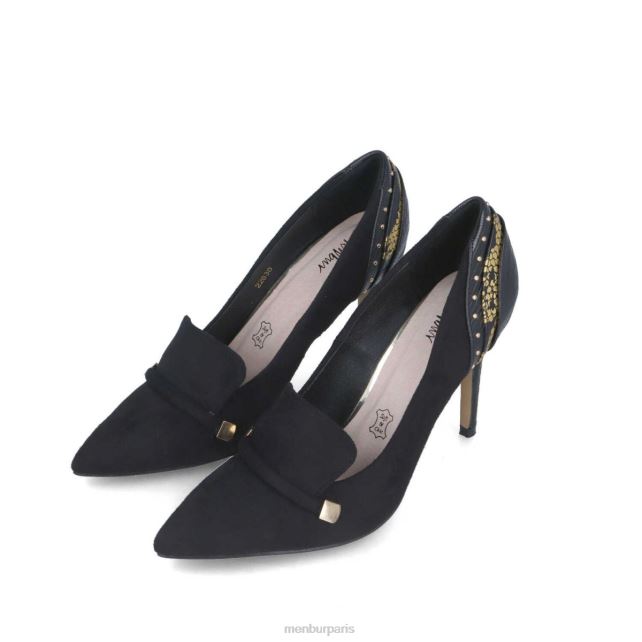 Menbur femmes lonicera DVZ865858 talons moyens et bas noir