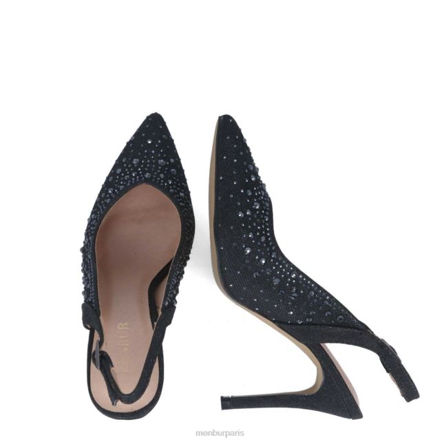 Menbur femmes lyrate DVZ861723 talons moyens et bas noir
