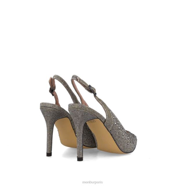 Menbur femmes lyrate DVZ865872 talons moyens et bas gris