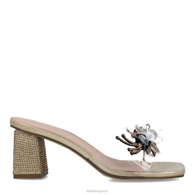 Menbur femmes mélanite DVZ865652 talons moyens et bas or