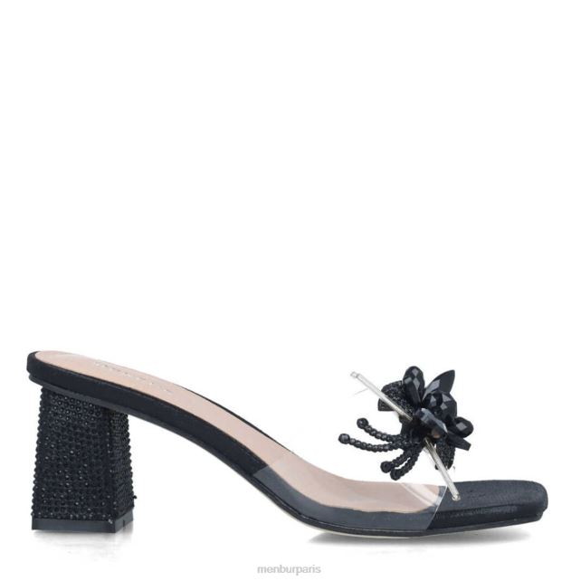 Menbur femmes mélanite DVZ865653 talons moyens et bas noir