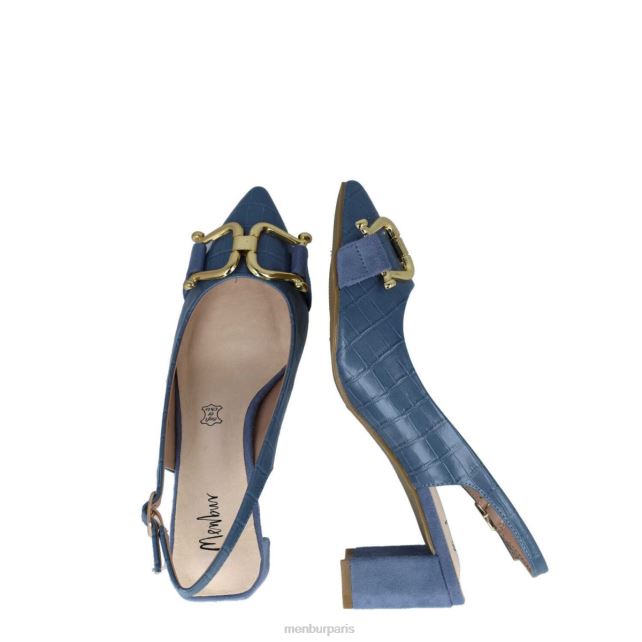 Menbur femmes métis DVZ861676 talons moyens et bas bleu clair