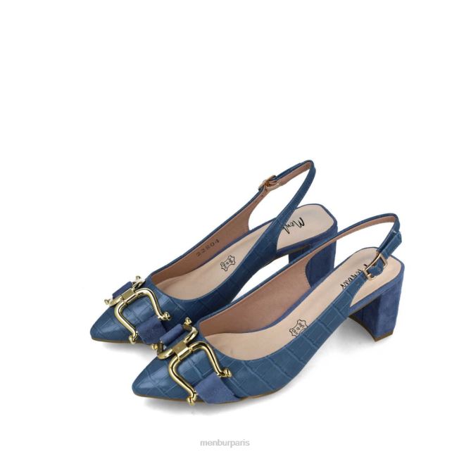 Menbur femmes métis DVZ861676 talons moyens et bas bleu clair