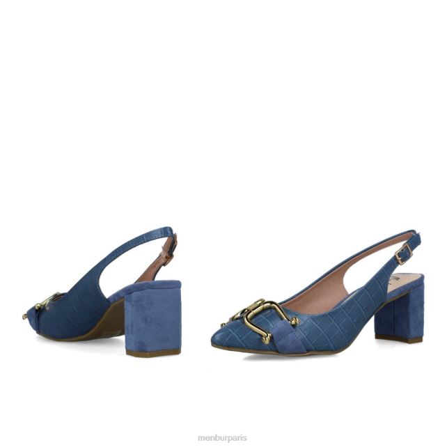 Menbur femmes métis DVZ861676 talons moyens et bas bleu clair