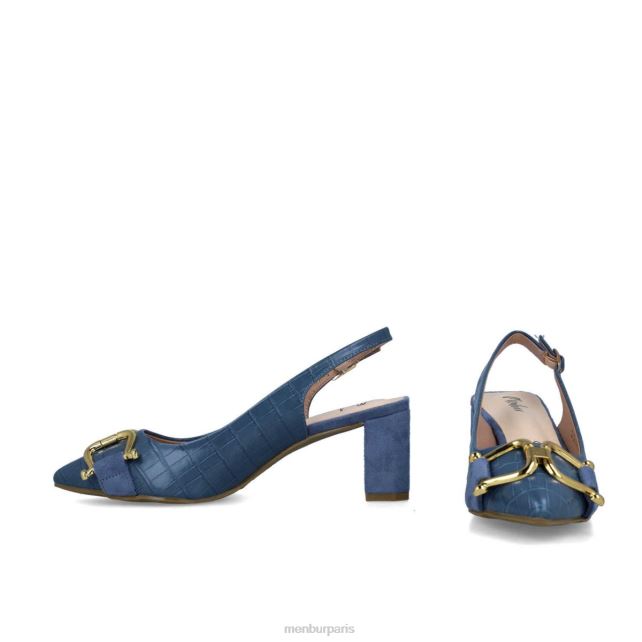 Menbur femmes métis DVZ861676 talons moyens et bas bleu clair
