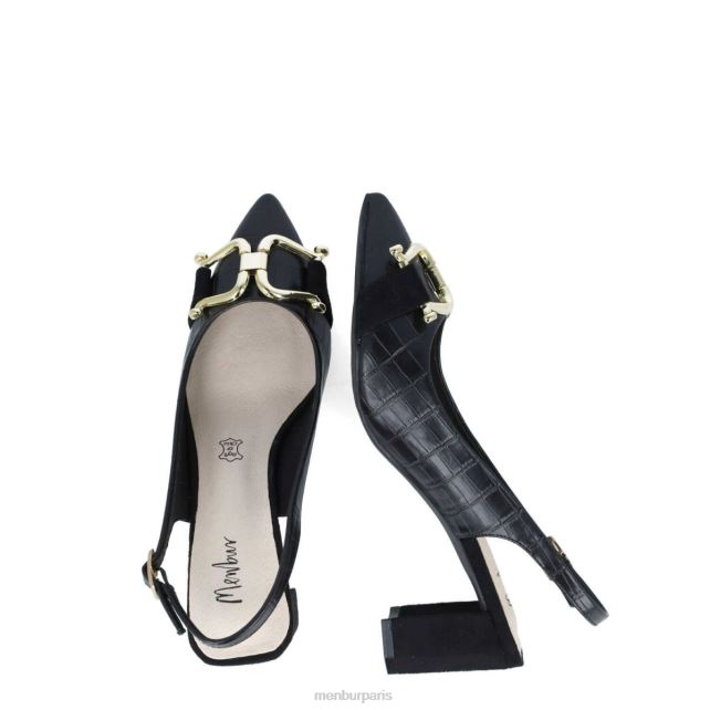 Menbur femmes métis DVZ865731 talons moyens et bas noir