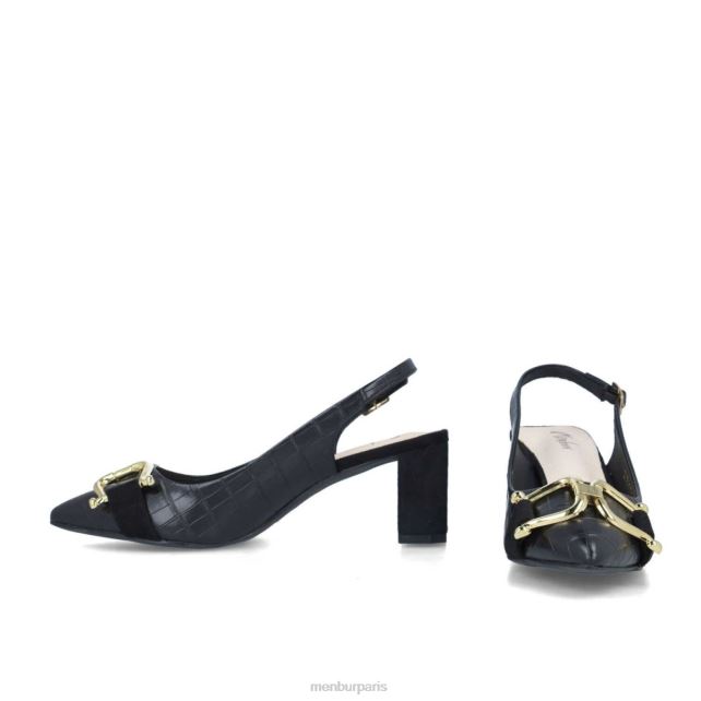 Menbur femmes métis DVZ865731 talons moyens et bas noir