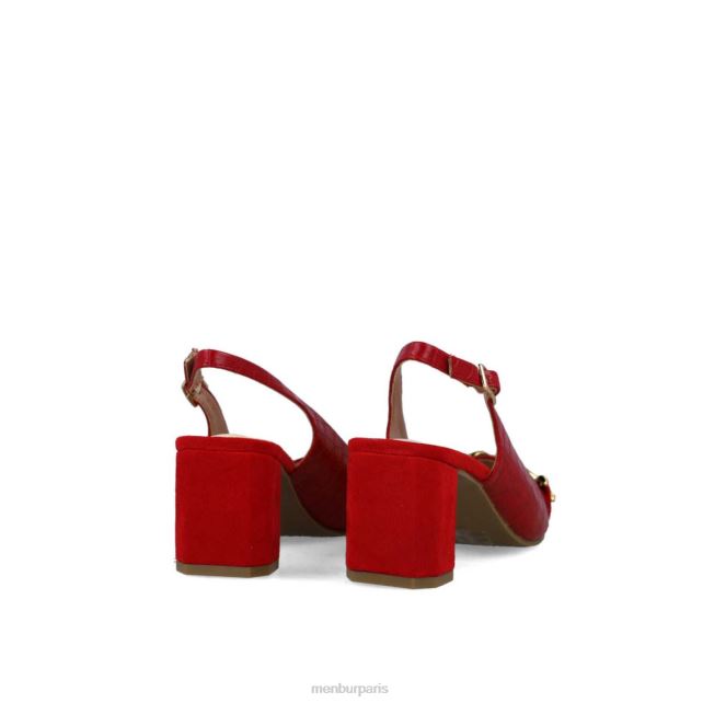 Menbur femmes métis DVZ865732 talons moyens et bas rouge