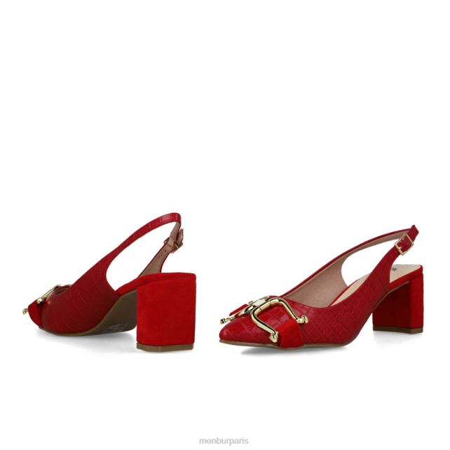 Menbur femmes métis DVZ865732 talons moyens et bas rouge