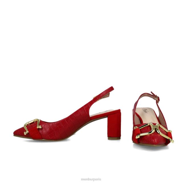 Menbur femmes métis DVZ865732 talons moyens et bas rouge