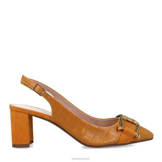 Menbur femmes métis DVZ865734 talons moyens et bas jaune