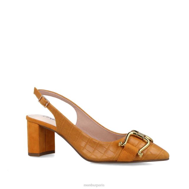 Menbur femmes métis DVZ865734 talons moyens et bas jaune