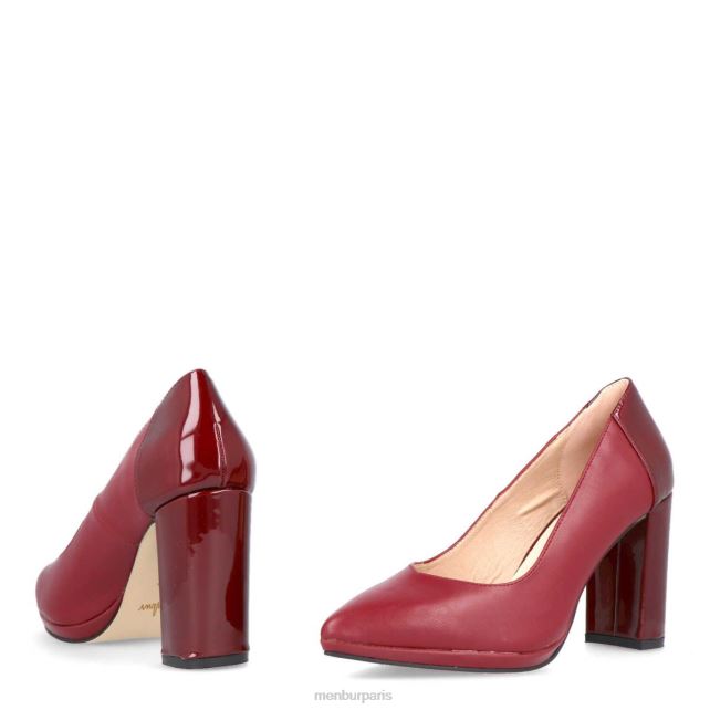 Menbur femmes maître DVZ861864 talons moyens et bas rouge