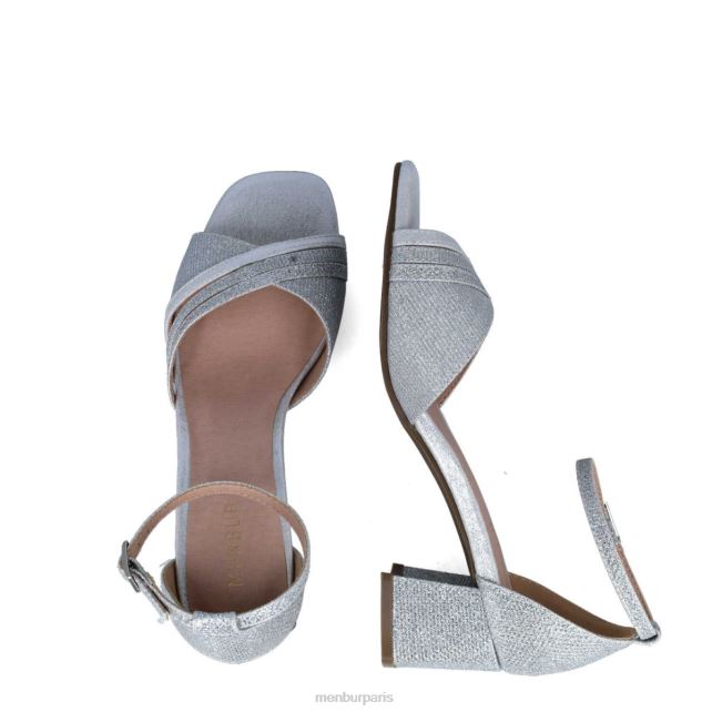 Menbur femmes madreperla DVZ865668 talons moyens et bas argent