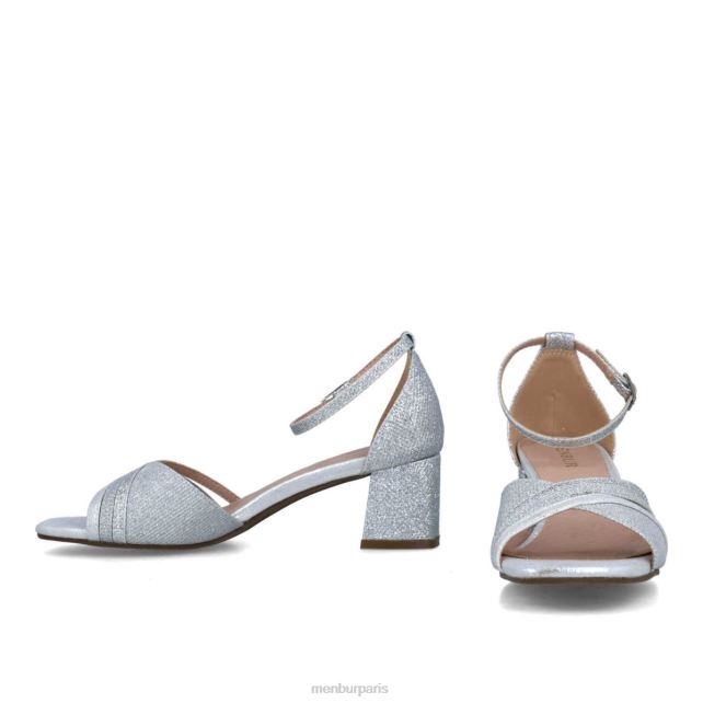 Menbur femmes madreperla DVZ865668 talons moyens et bas argent