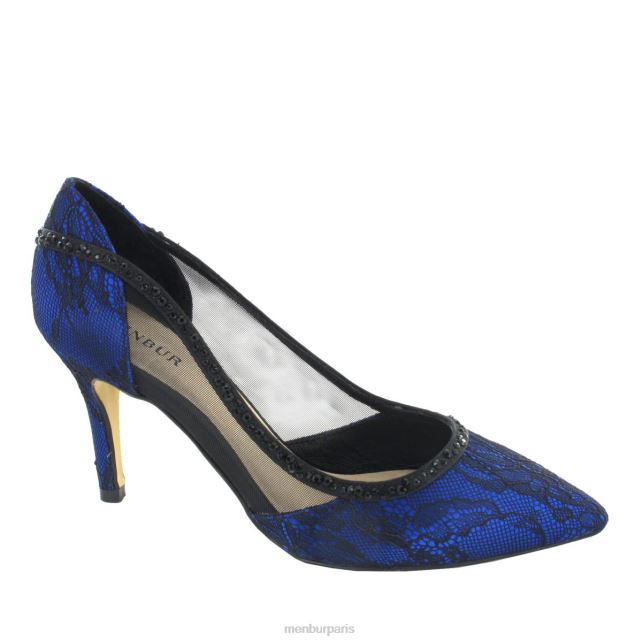 Menbur femmes marchena DVZ861779 talons moyens et bas bleu moyen