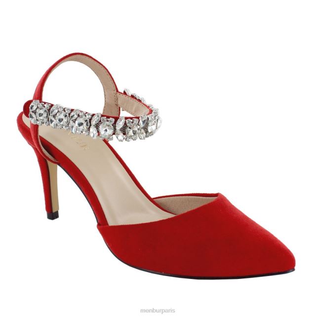 Menbur femmes matière DVZ861816 talons moyens et bas rouge