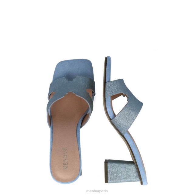 Menbur femmes mese DVZ861689 talons moyens et bas bleu clair