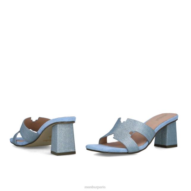Menbur femmes mese DVZ861689 talons moyens et bas bleu clair