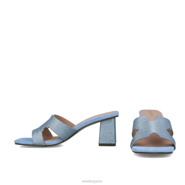 Menbur femmes mese DVZ861689 talons moyens et bas bleu clair