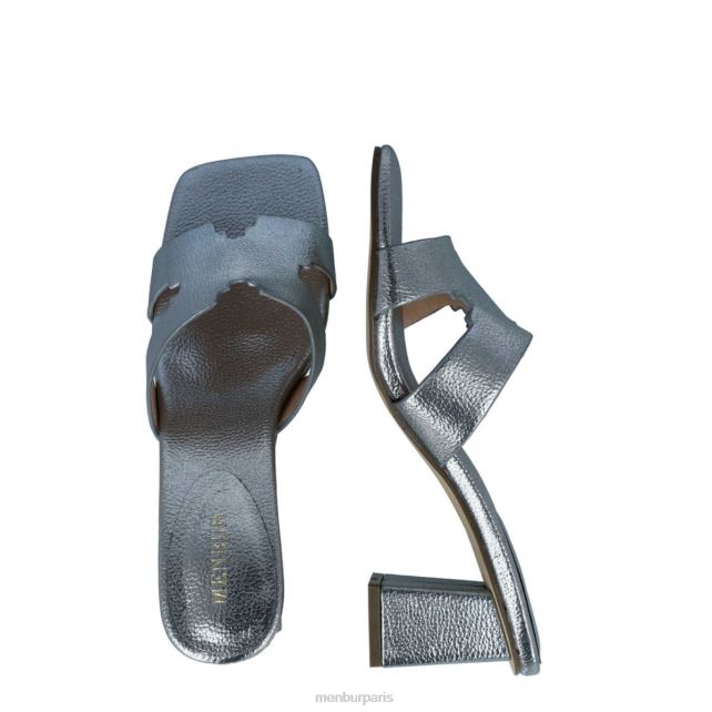 Menbur femmes mnémotechnique DVZ865786 talons moyens et bas argent