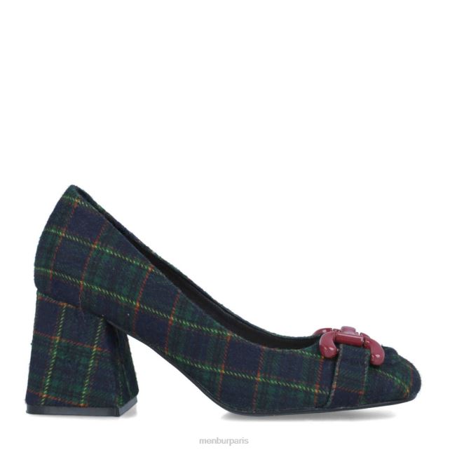 Menbur femmes morganite DVZ861634 talons moyens et bas bleu foncé