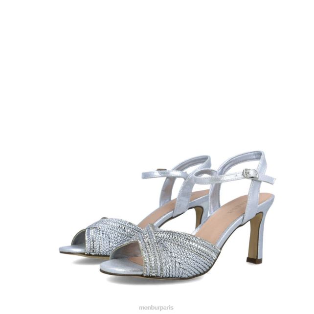 Menbur femmes néfélé DVZ865809 talons moyens et bas argent