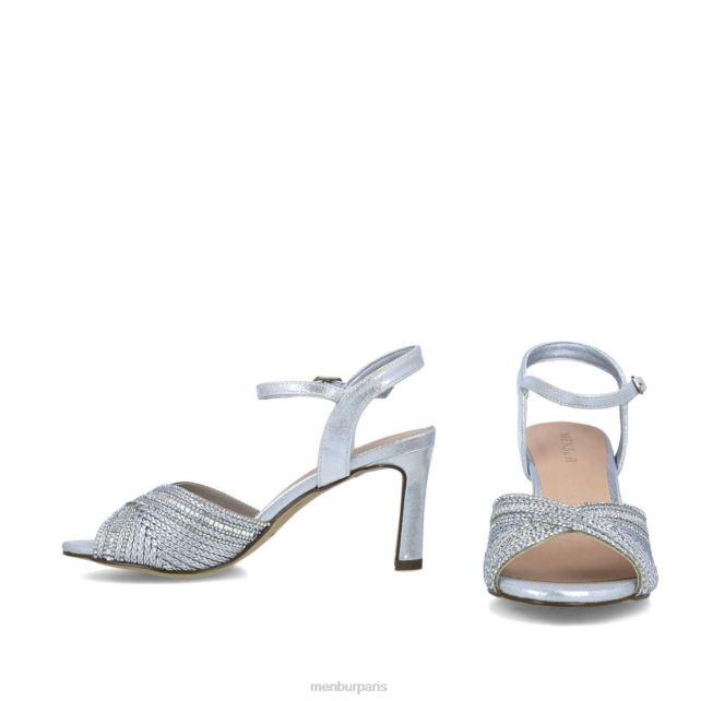 Menbur femmes néfélé DVZ865809 talons moyens et bas argent