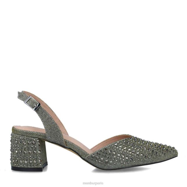 Menbur femmes net DVZ865752 talons moyens et bas gris