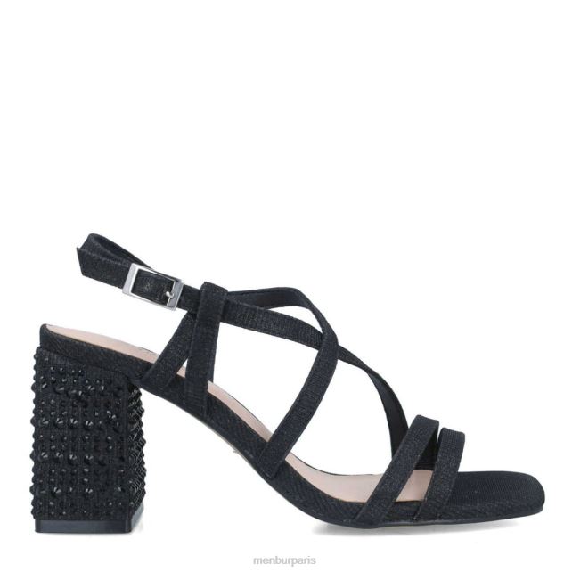 Menbur femmes net DVZ865852 talons moyens et bas noir