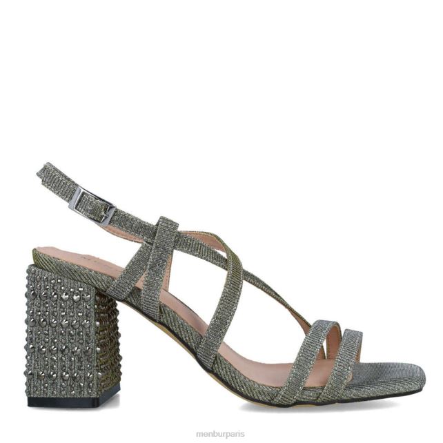 Menbur femmes net DVZ865853 talons moyens et bas gris